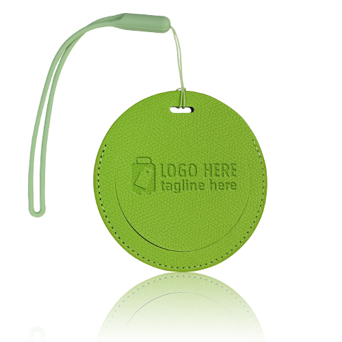 PU Leather Round  Luggage Tags