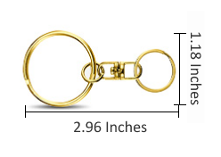 Gold Swivel 8-Link