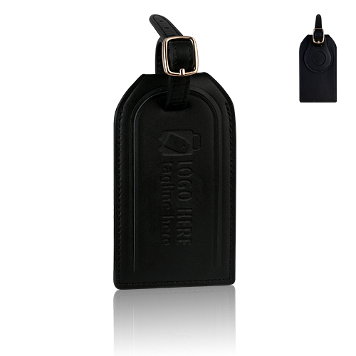Genuine Leather AirTag Luggage Tag