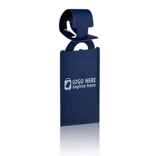 Slim PU Leather Luggage ID Tag