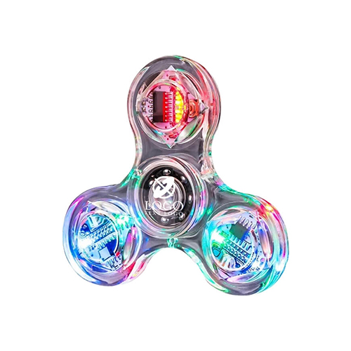 Custom Clear LED Light Fidget Spinner Toys Custom Clear LED Light Fidget Spinner Toys