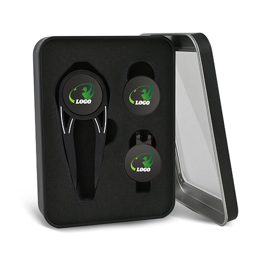Stylish Golf Repair Tool Set with Ball Markers Stylish Golf Repair Tool Set with Ball Markers