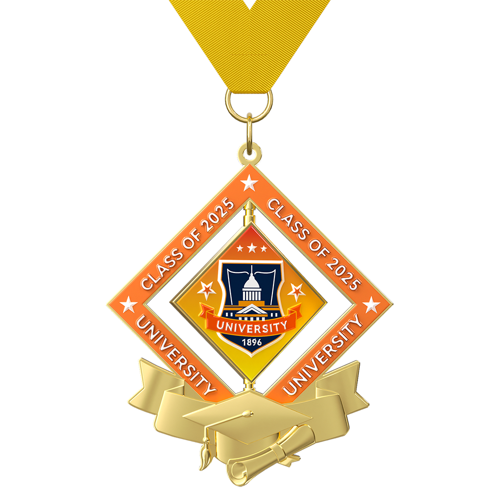 University Graduation Custom Honor Medal with lanyard