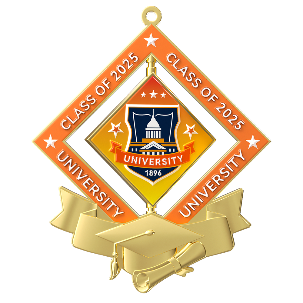 University Graduation Custom Honor Medals front
