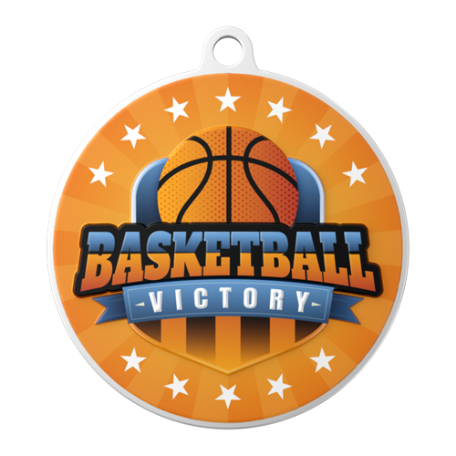 Basketball Victory Medal Basketball Victory Medal