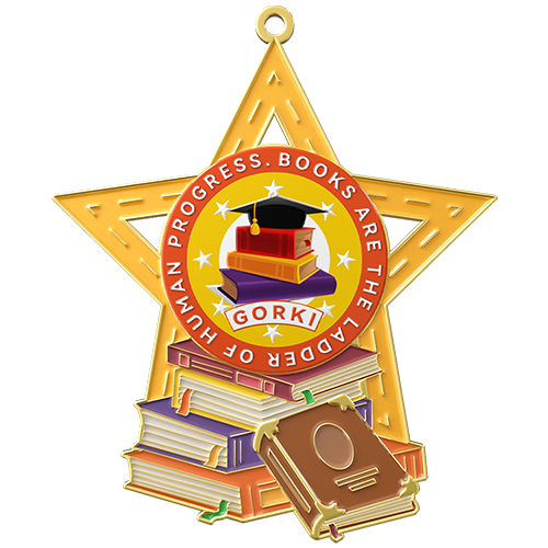 Star Book Custom Medal Star Book Custom Medal