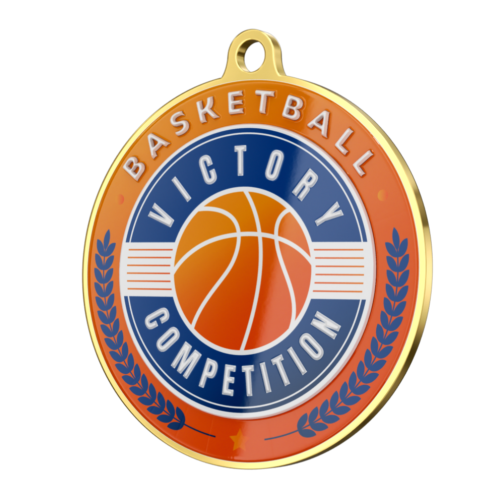 Basketball Victory Competition Medal detail
