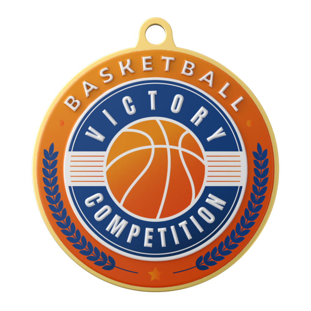 Basketball Victory Competition Medal front