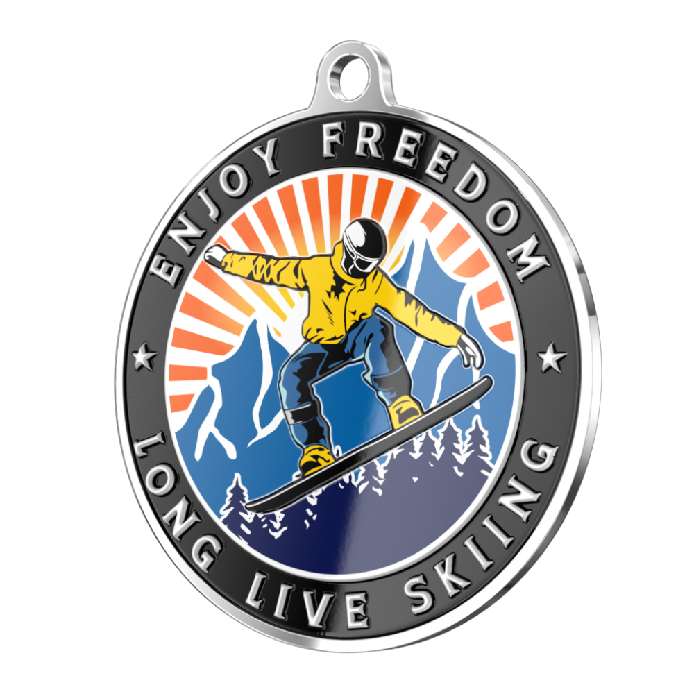 Classic Skiing Honor Medal detail