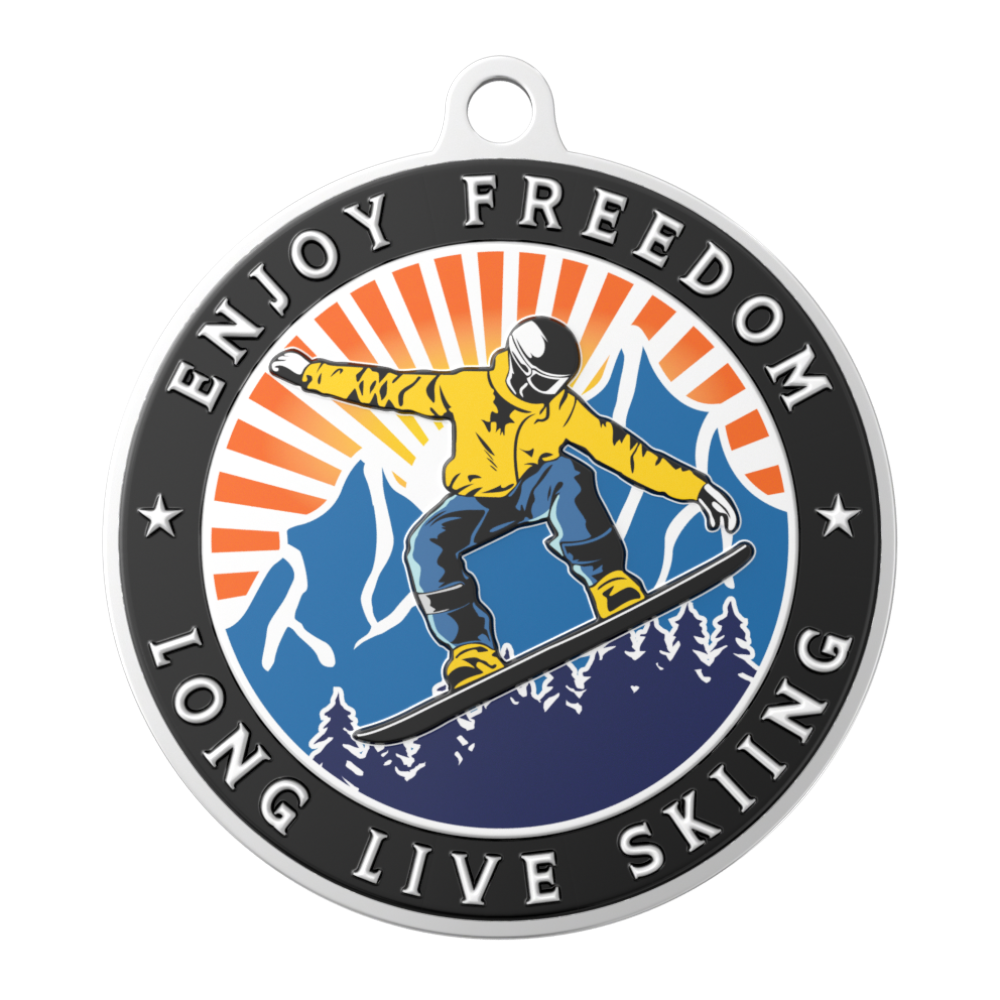 Classic Skiing Honor Medal front