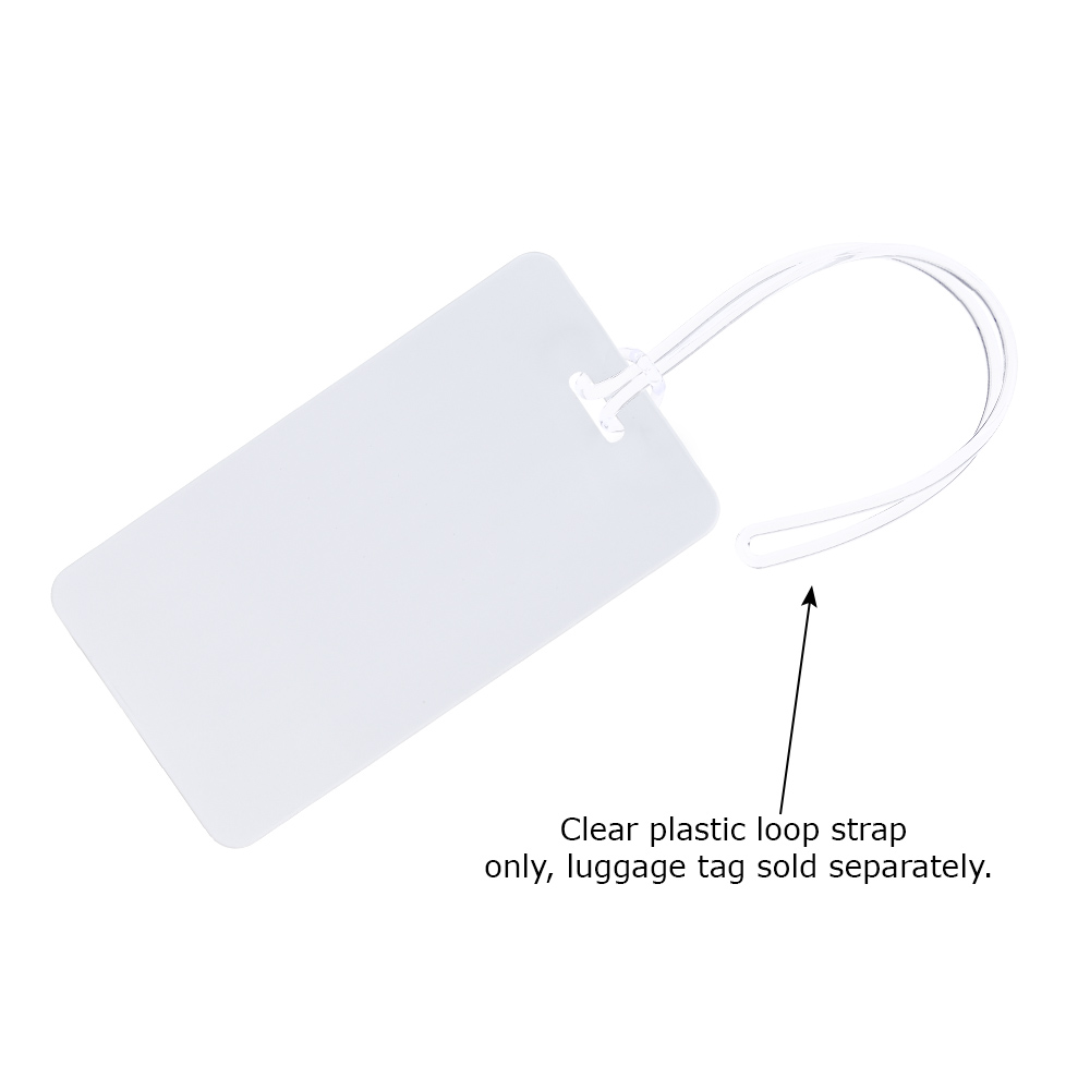 Clear Plastic Luggage Loop Strap