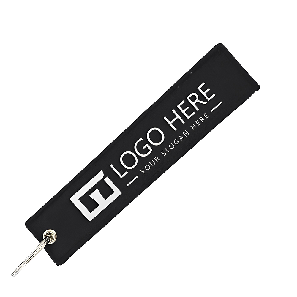 Black Logo Embroidered Motorcycle Luggage Tag Black Logo Embroidered Motorcycle Luggage Tag