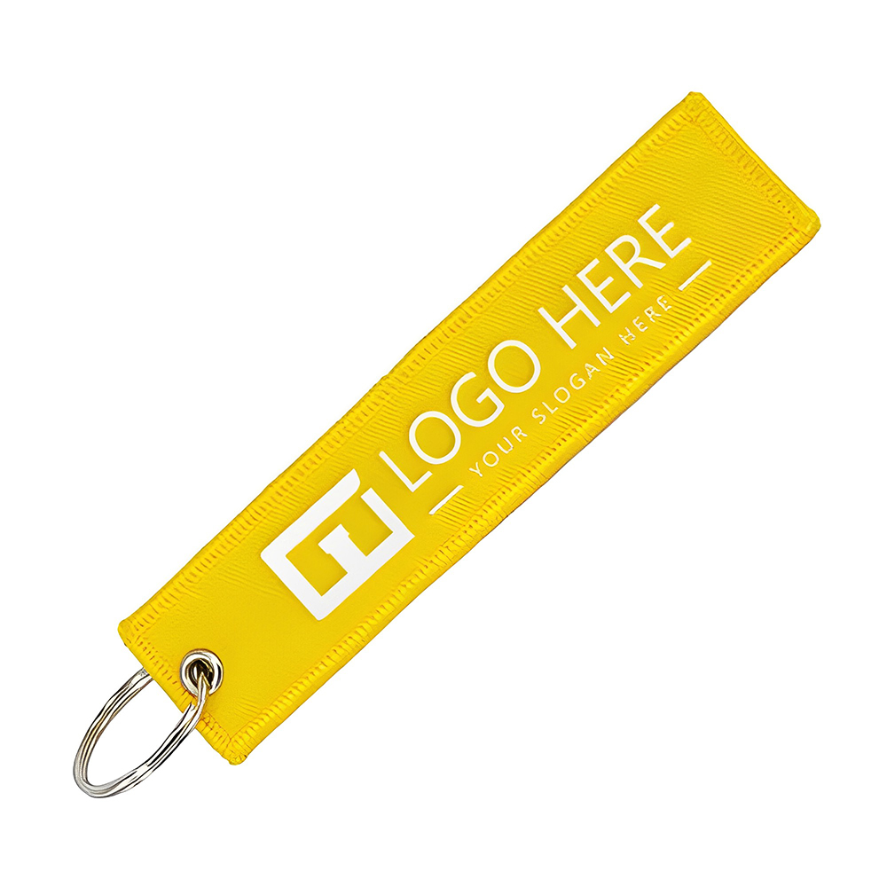 Yellow Embroidered Mini Motorcycle Luggage Tag Yellow Embroidered Mini Motorcycle Luggage Tag