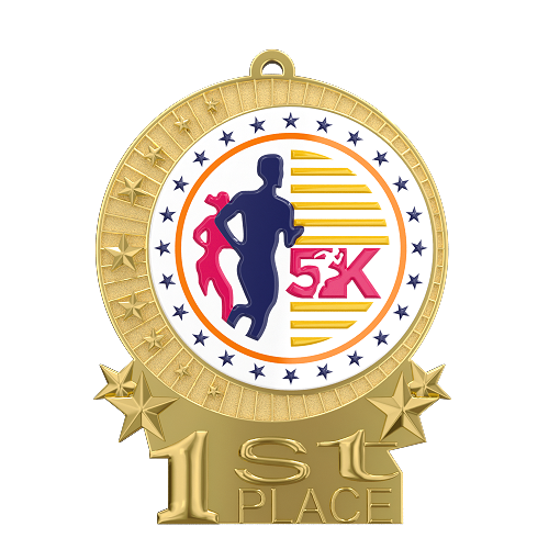 1st Place 5K Race Medal 1st Place 5K Race Medal