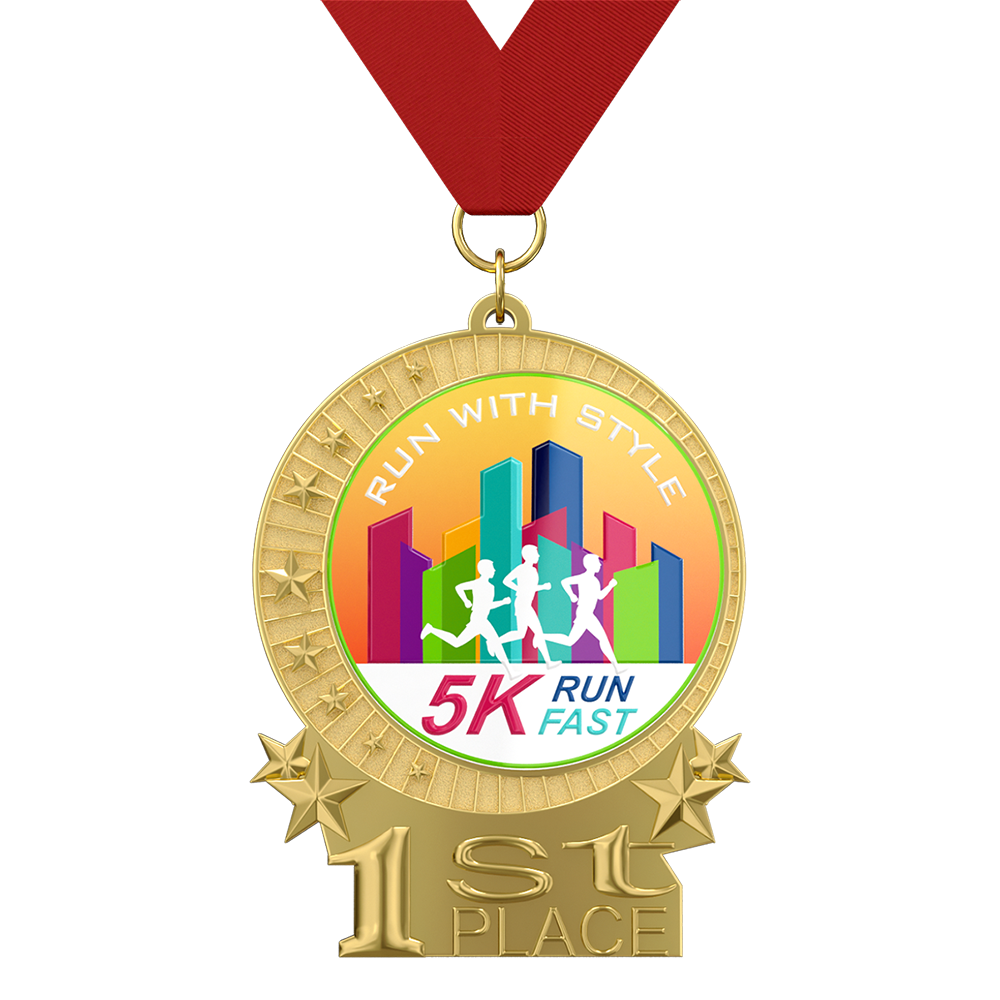1st Place 5K Running Medal