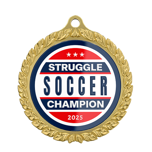 2025 Struggle Soccer Champion Medal