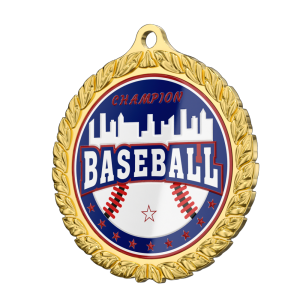 Custom Baseball Champion Medal