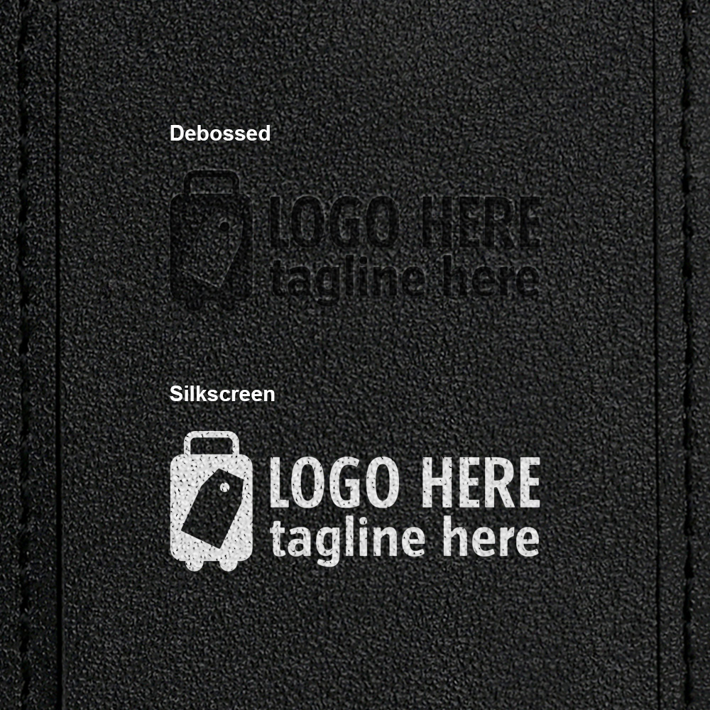 Fashion Solid Color PU Leather Luggage Tag