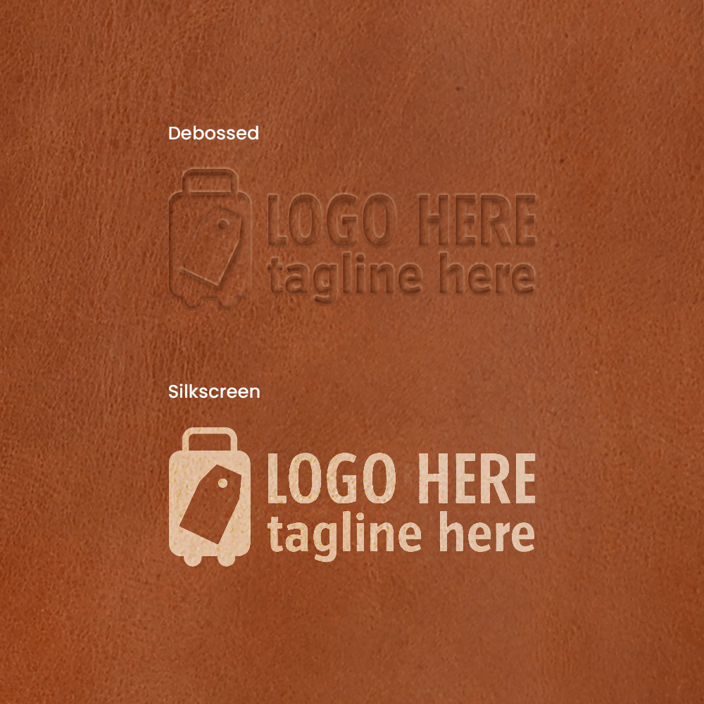 High-End Folding Genuine Leather Travel Tag