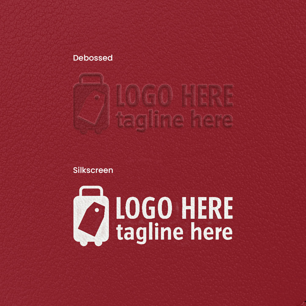 PU Airplane Boarding Pass with Free Customizable Logo