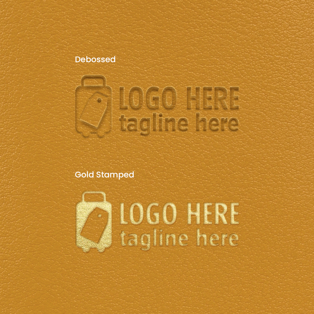 PU Leather Luggage Tag with Loop Strap