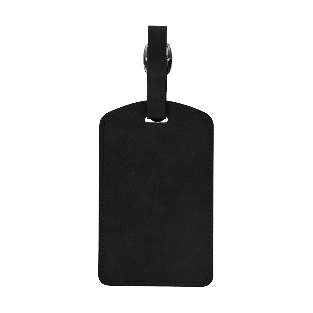 PU Leather Waterproof And Wear-Resistant Luggage Tag black PU Leather Waterproof And Wear-Resistant Luggage Tag black
