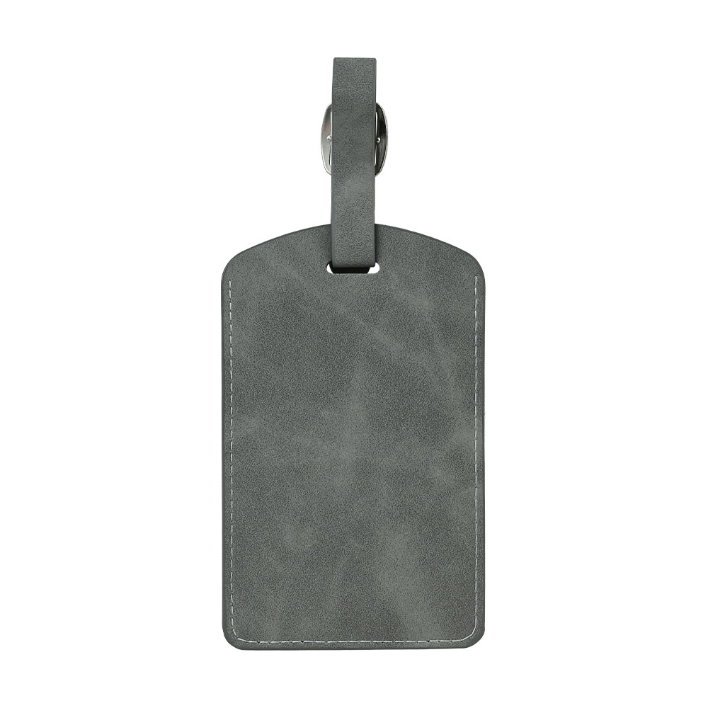 PU Leather Waterproof And Wear-Resistant Luggage Tag grey PU Leather Waterproof And Wear-Resistant Luggage Tag grey