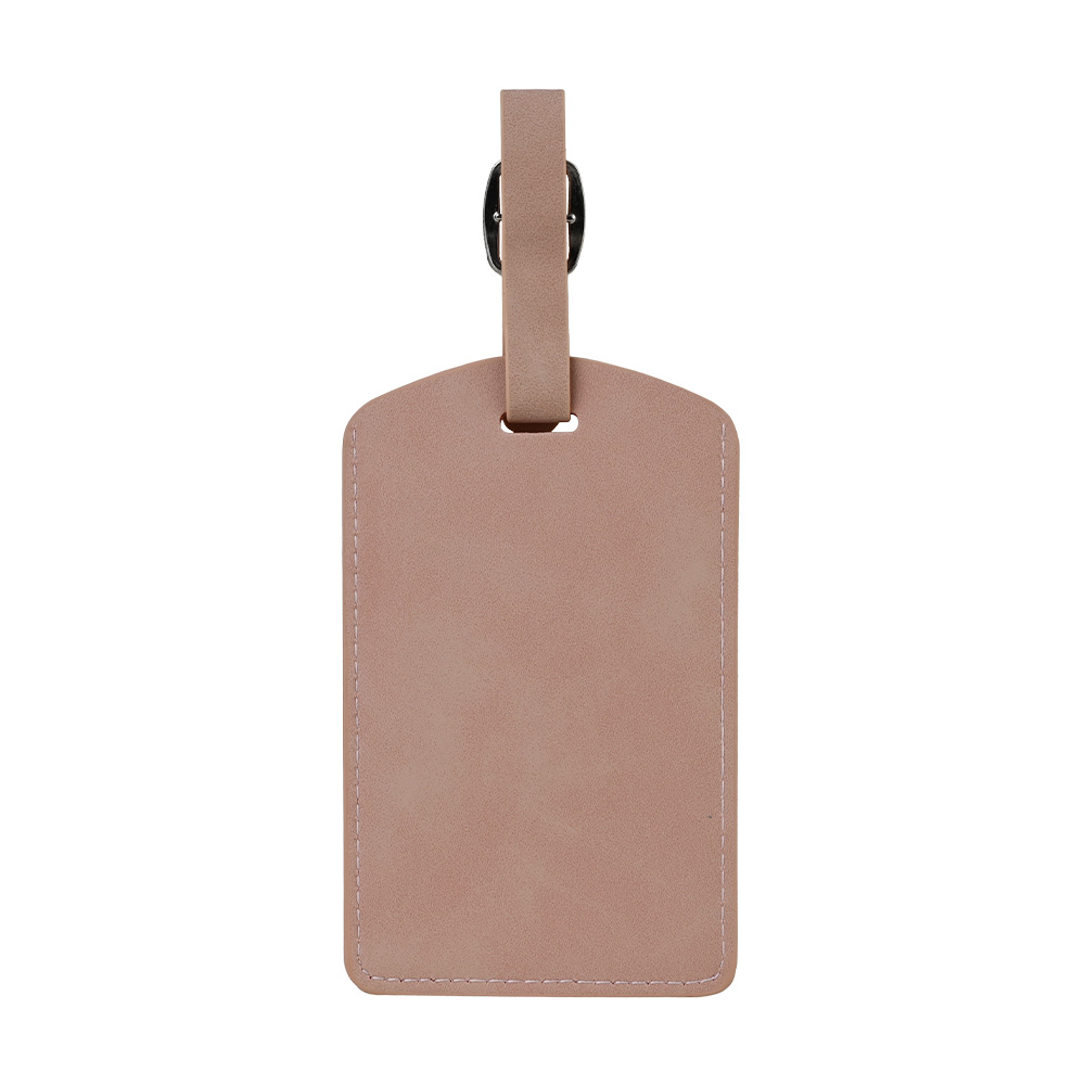 PU Leather Waterproof And Wear-Resistant Luggage Tag pink PU Leather Waterproof And Wear-Resistant Luggage Tag pink