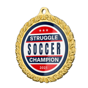 2025 Struggle Soccer Champion Medal
