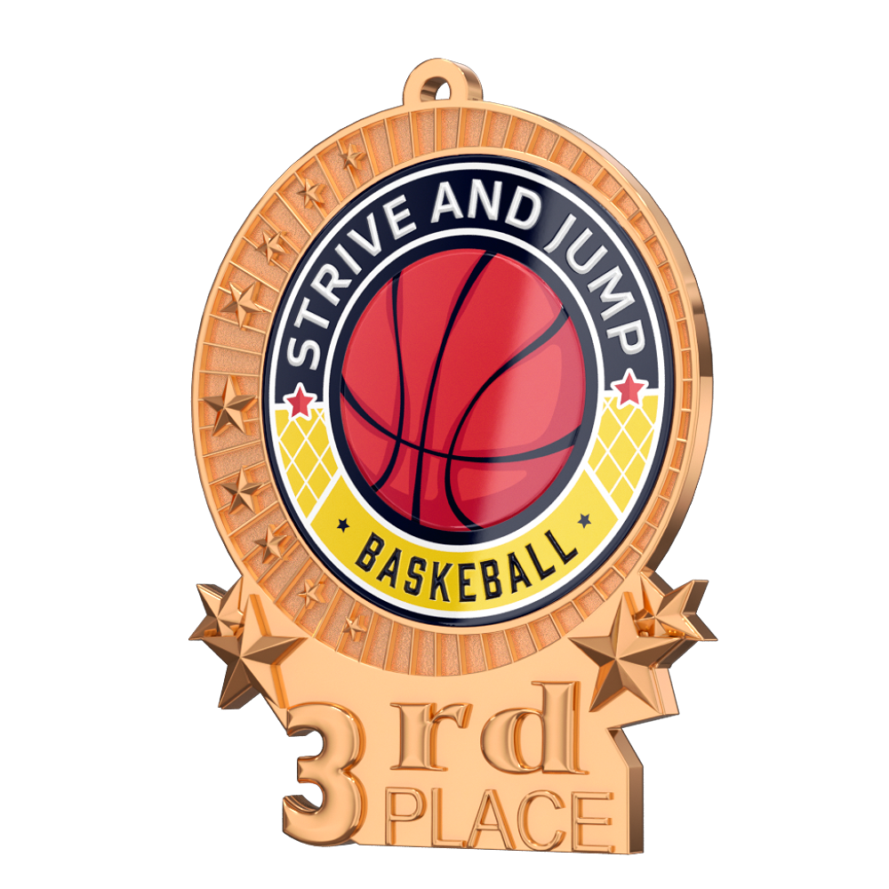 3rd Place Basketball Medal
