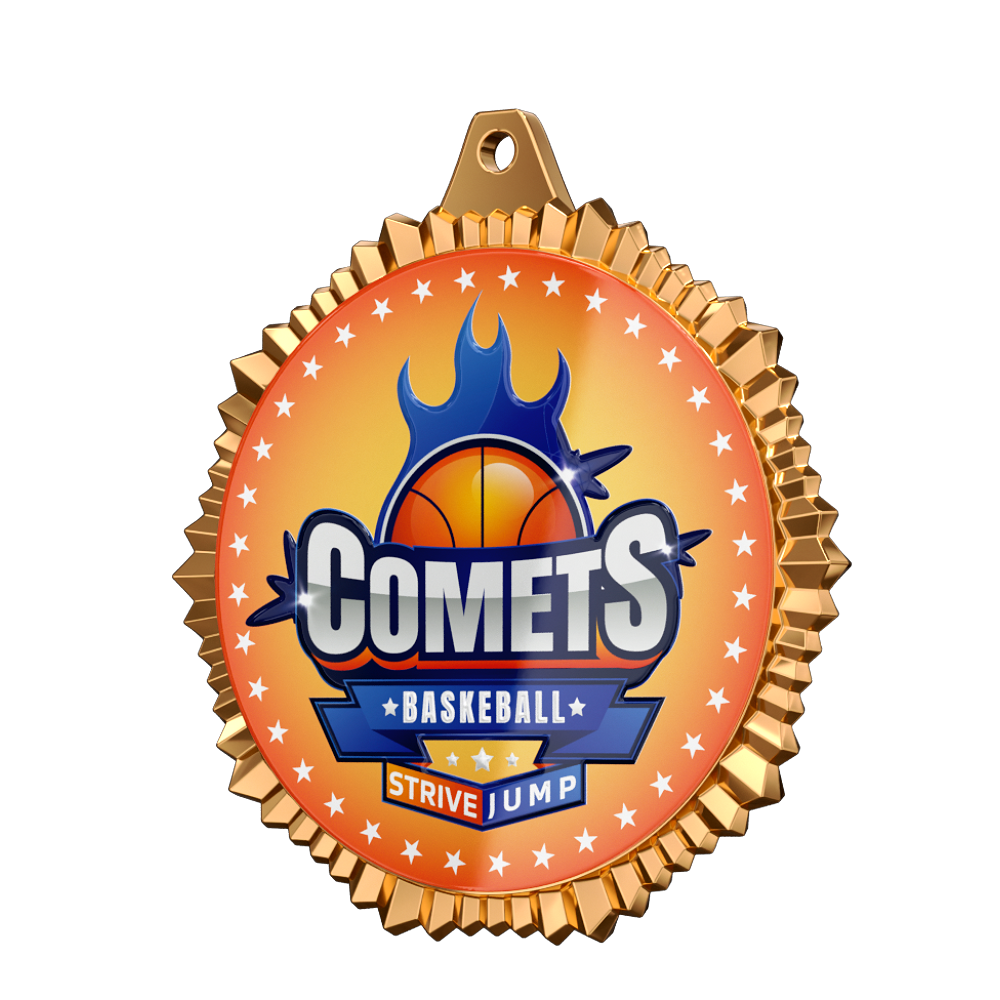 Comets Basketball Medal Comets Basketball Medal