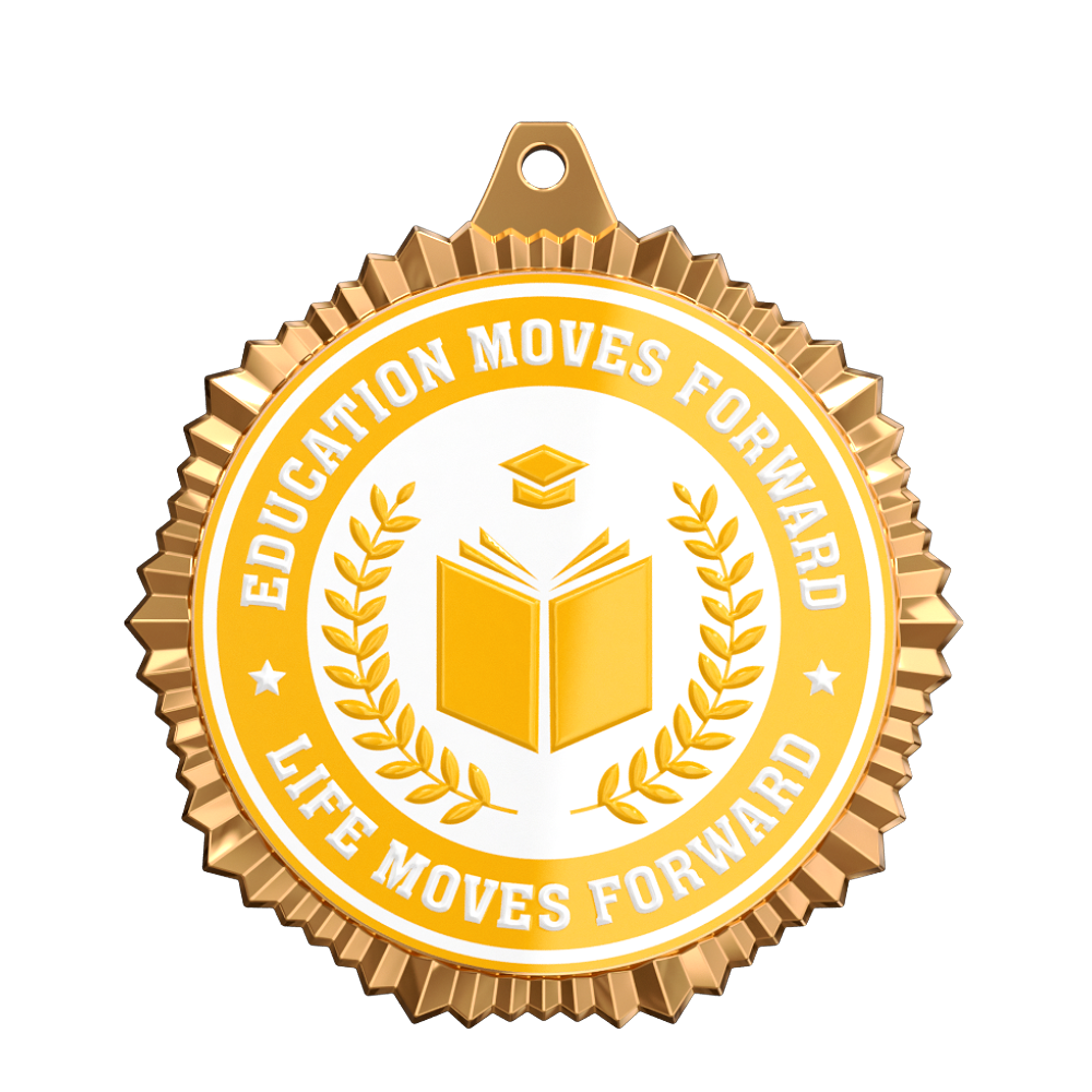 Education Achievement Medal front Education Achievement Medal front