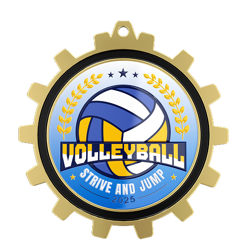Volleyball Medal of Struggle and Jump