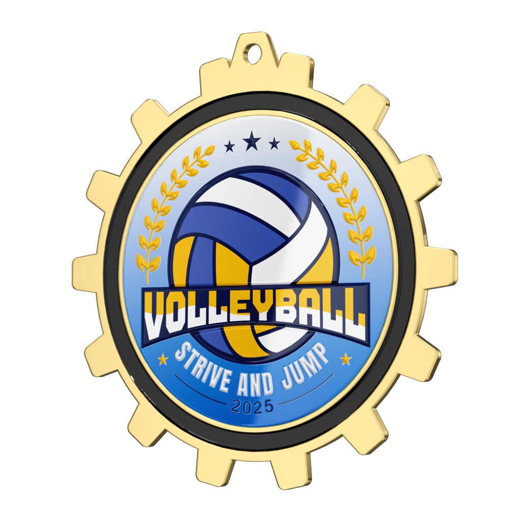 Volleyball Medal of Struggle and Jump detail Volleyball Medal of Struggle and Jump detail