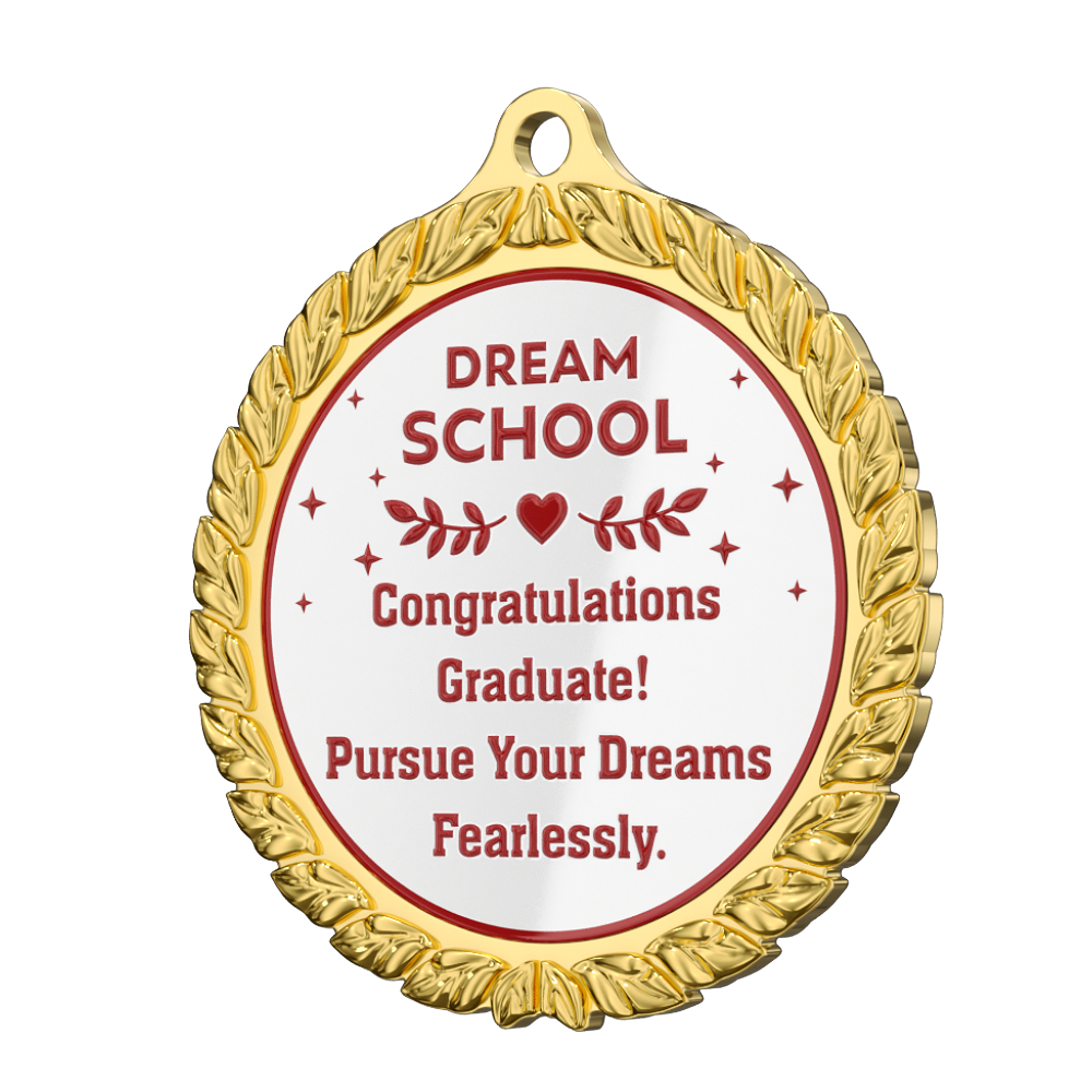 Dream School Graduation Medal detail Dream School Graduation Medal detail
