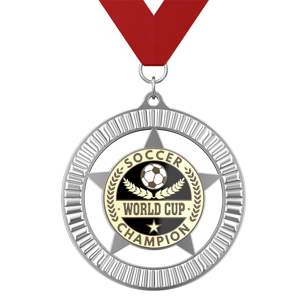 Football Champion Glory Medal with ribbon Football Champion Glory Medal with ribbon