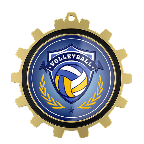 Gear-Edge Volleyball Award Medal