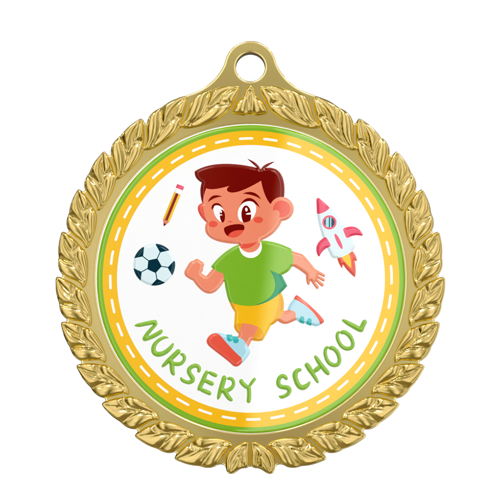 Kindergarten Medals - Interesting Cartoon Designs front Kindergarten Medals - Interesting Cartoon Designs front