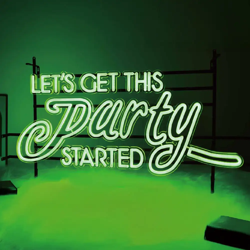 Metal-Framed Neon Signs