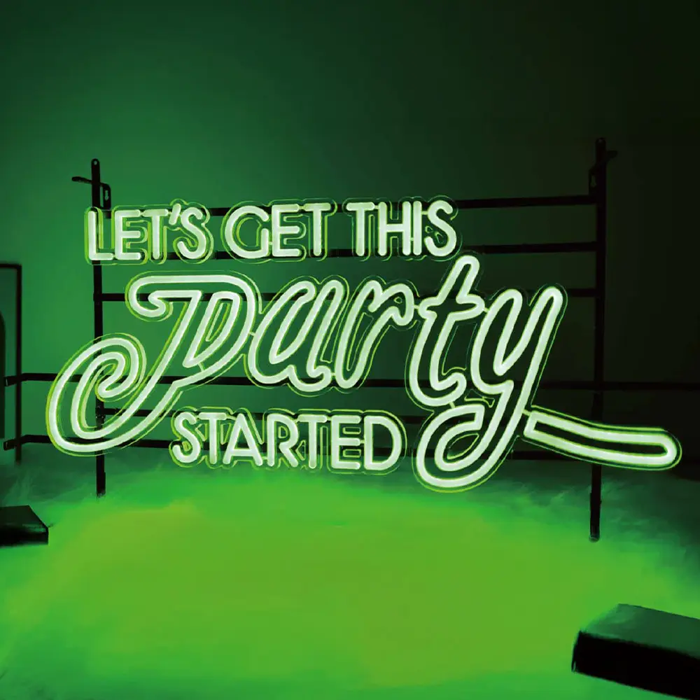 Metal-Framed Neon Signs