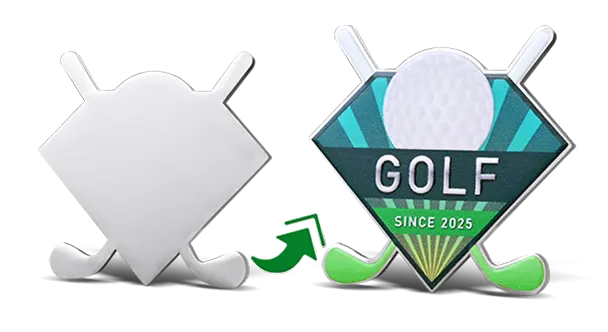 Custom Diamond-shaped Golf Ball Marker