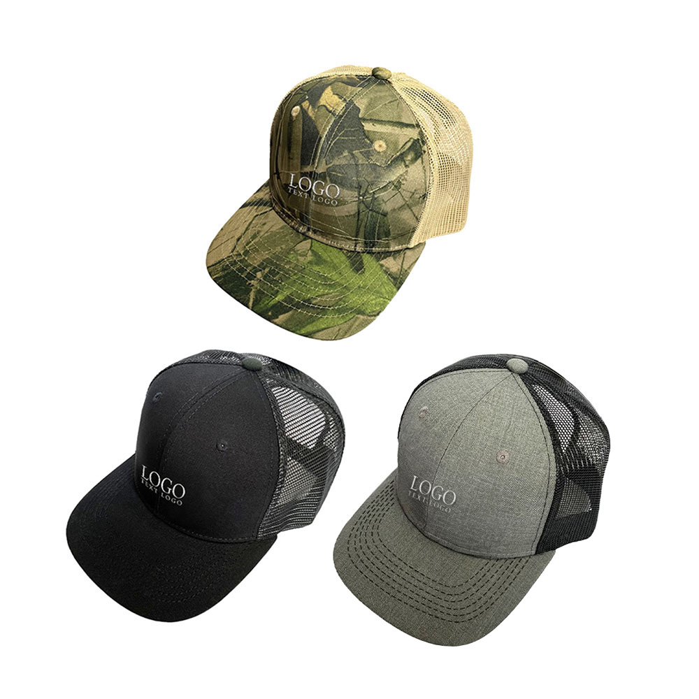 group shot of Summer Mesh Hat Travel Advertising Custom Hat