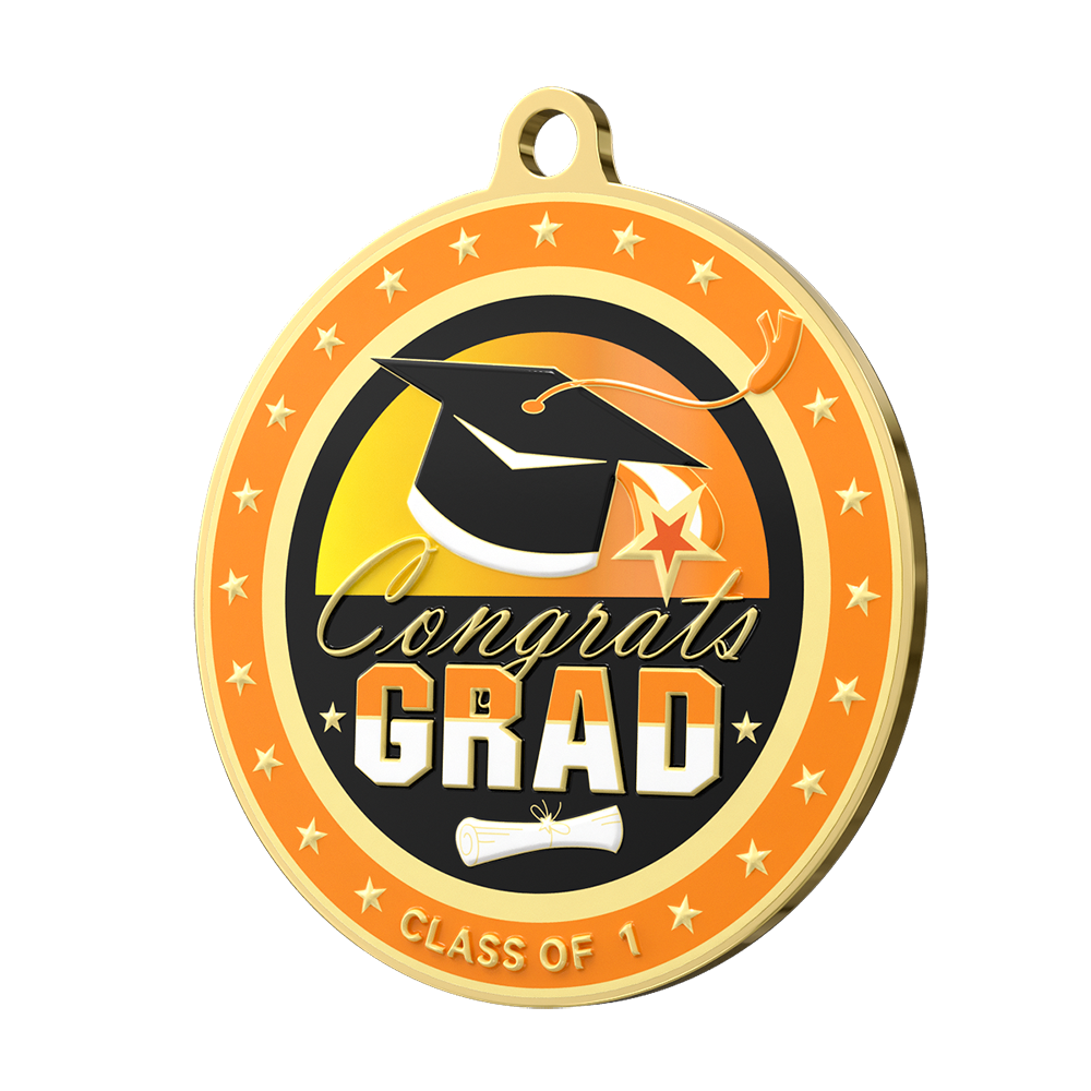 Custom Star Round Medals detail