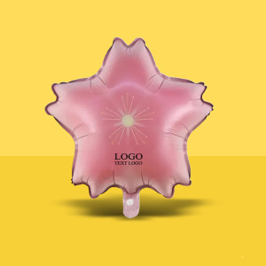 Pink Cherry Blossom Aluminum Film Balloon