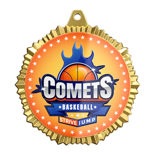 Comets Basketball Medal