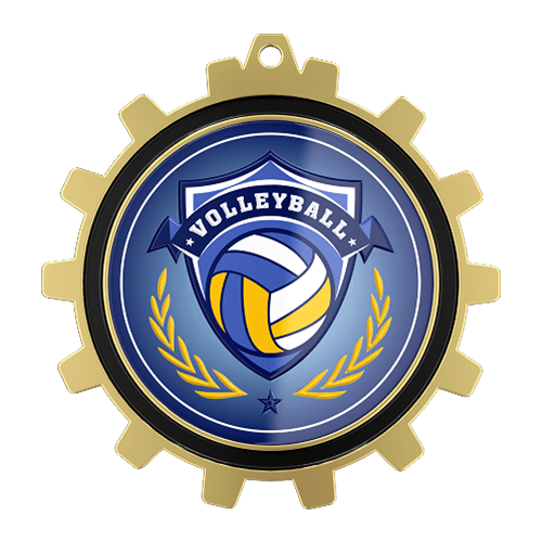 Gear-Edge Volleyball Award Medal