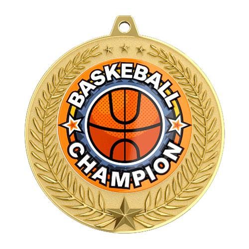 Laurel Leaf Basketball Champion Medal Laurel Leaf Basketball Champion Medal