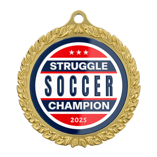 2025 Struggle Soccer Champion Medal