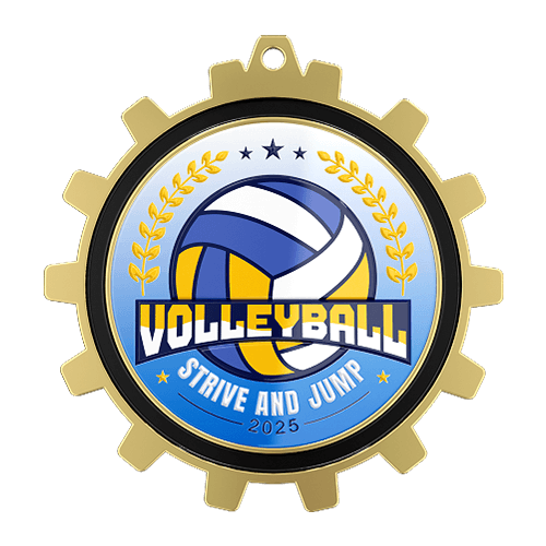 Volleyball Medal of Struggle and Jump