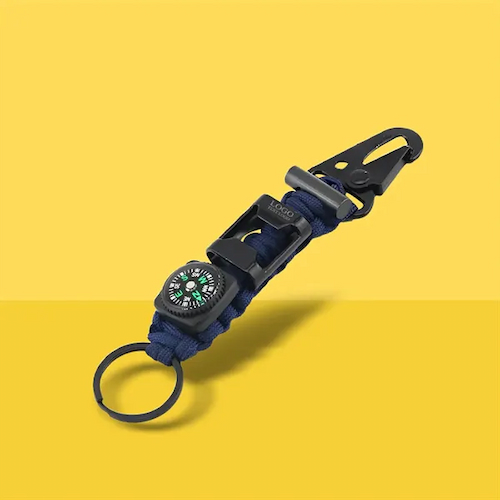 Custom Survival Multipurpose Paracord Keychain